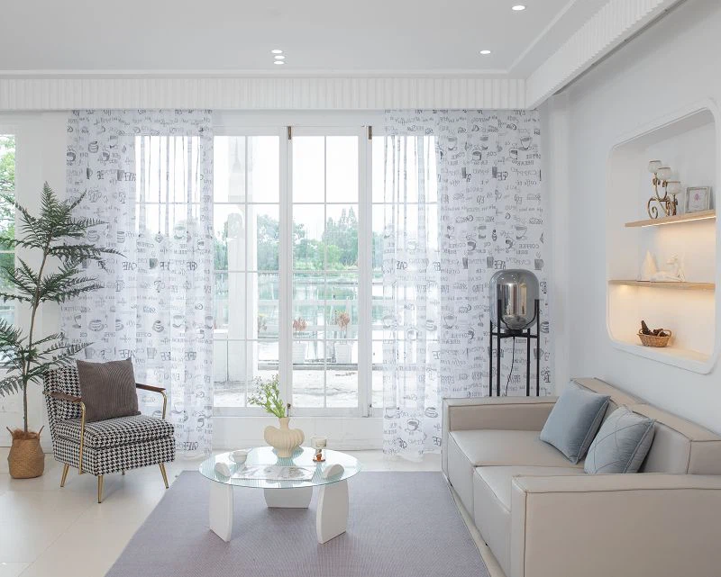 Tela Doli FabricWindow com estampa de xícara de café