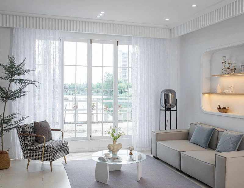 Tela de janela sólida tricotada urdidura